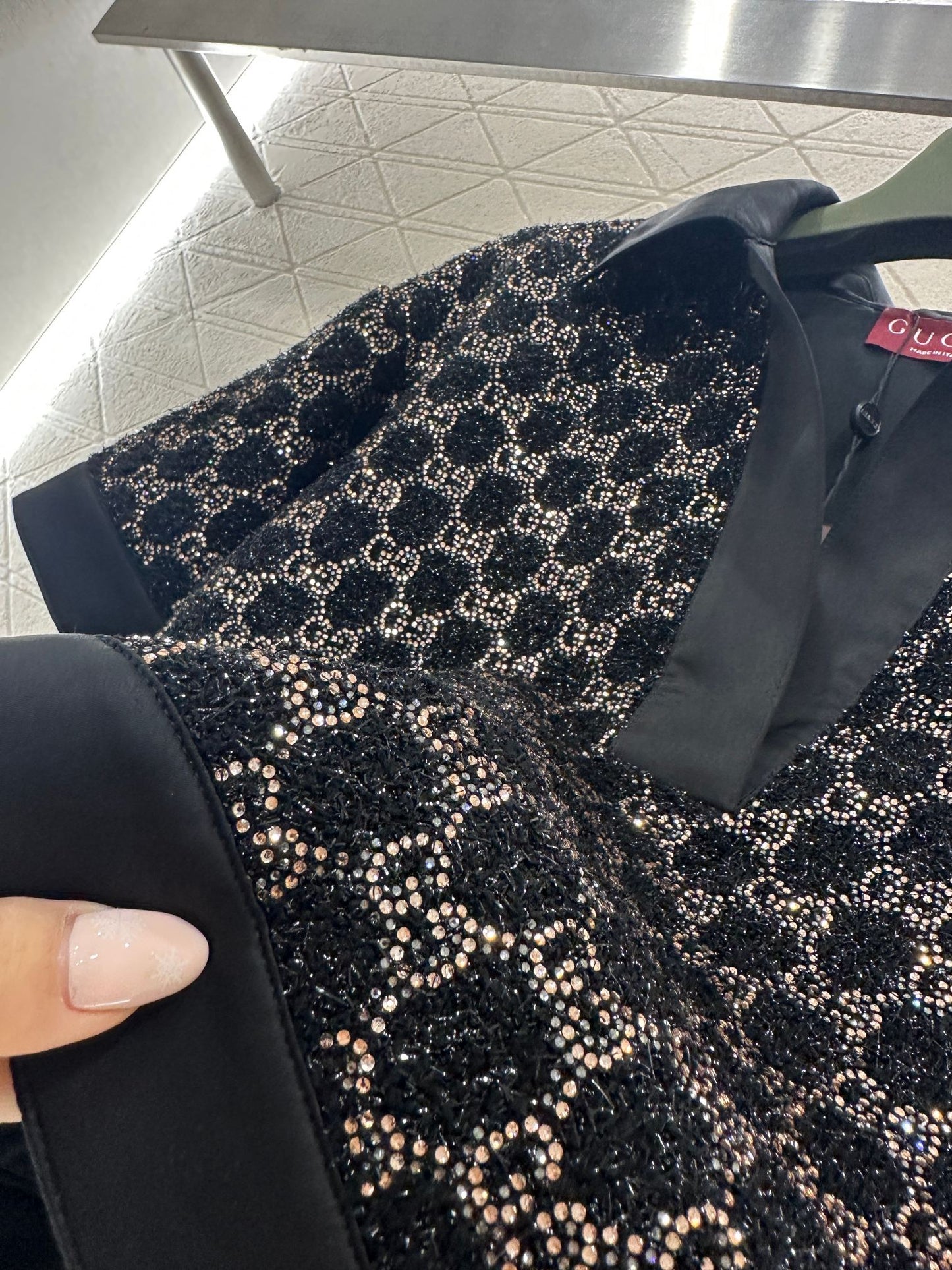 Gucci Rhinestone 2 Piece Set