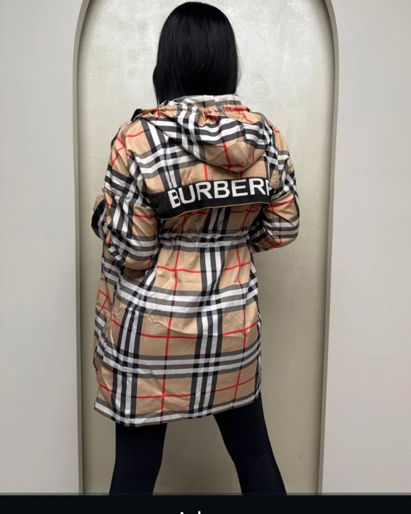 Burberry Check Hooded Jacket | Classic Plaid Mid-Length Designer Coat